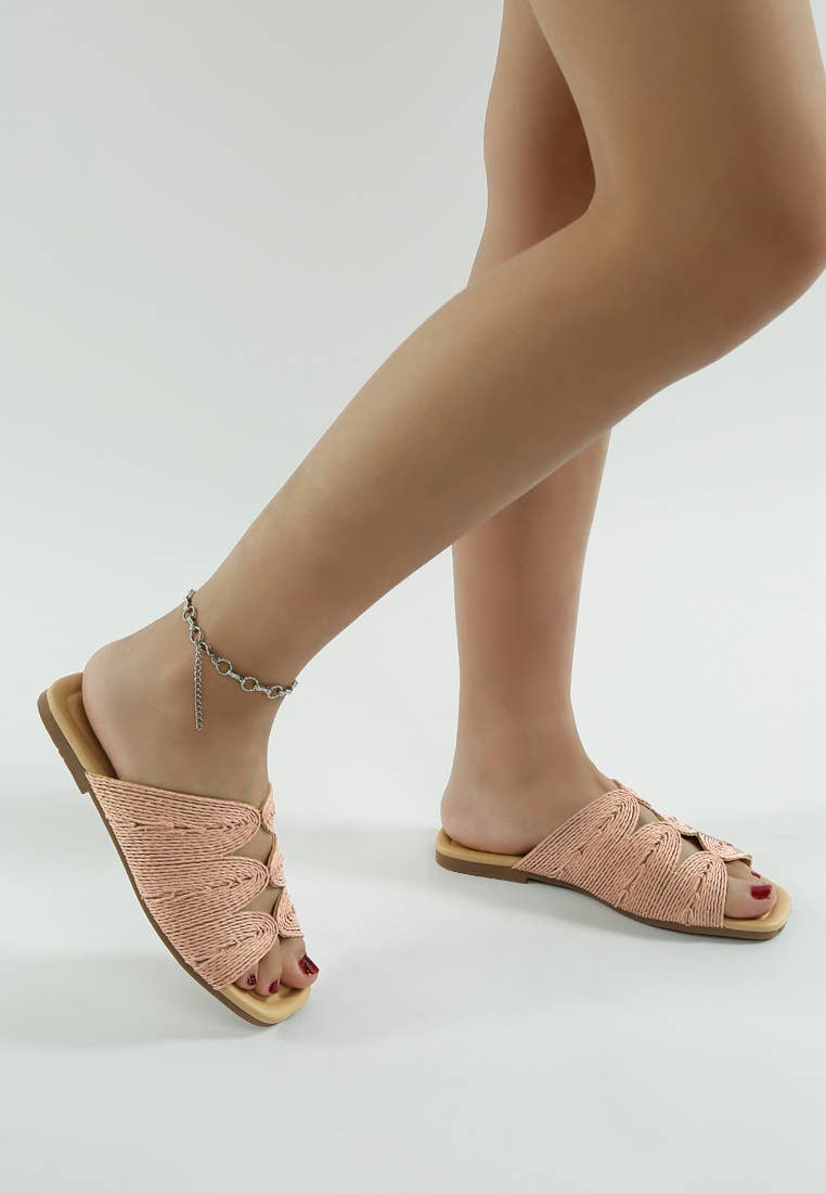 Rag Company - Wholesale Sandals - Women's - Daisy Doe Raffia Square Toe Flats9