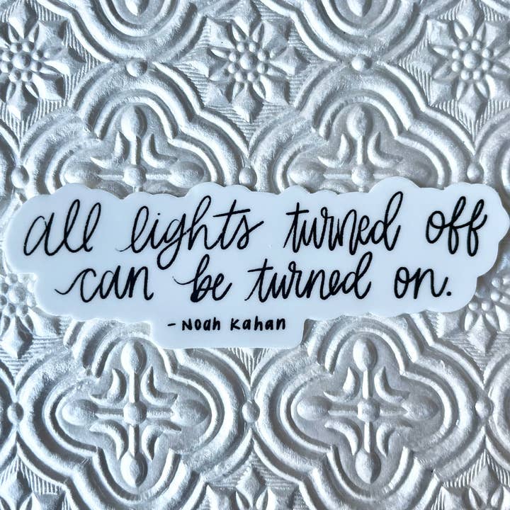 Room Decor Alley - Wholesale Sticker - All Lights Turned Off Stick Season Noah Kahan Sticker