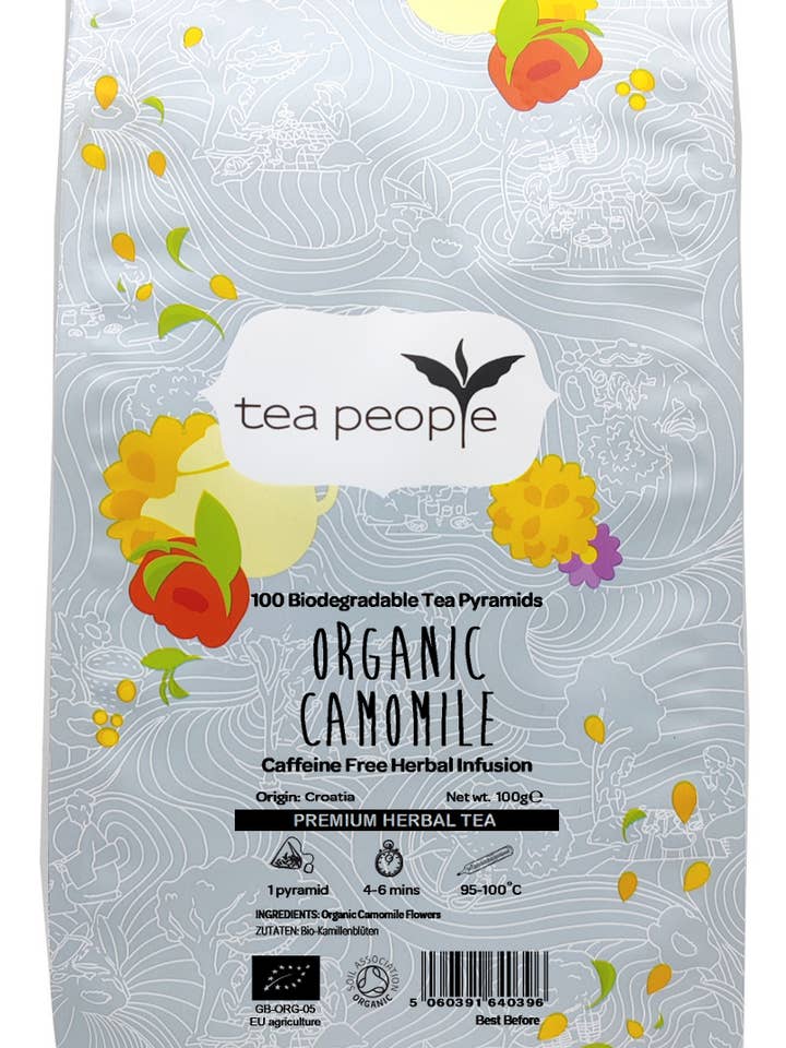 Organic Camomile - 100 Pyramid Retail Pack for wholesale by Tea People