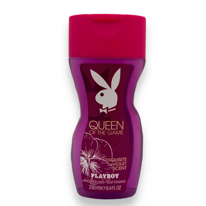 Kinky Pleasure - Vente Lotions corporelles/Gels douches - Playboy - AC167 - Reine du Jeu Gel Douche Parfumé à la Violette Exquise - 250ml
