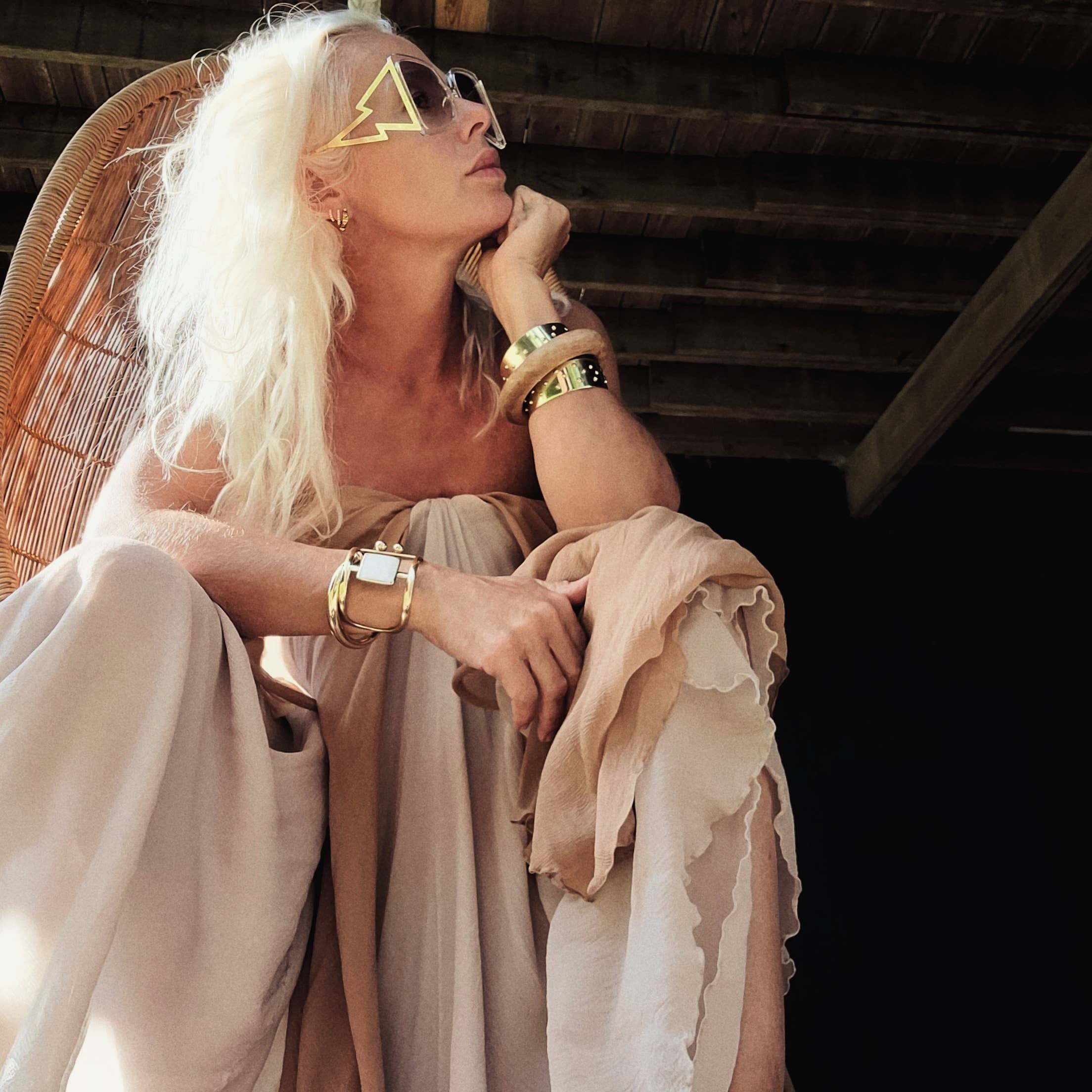 Bisjoux - Wholesale Bangle Bracelet - Brass surf droplet bangle bracelet hand soldered2