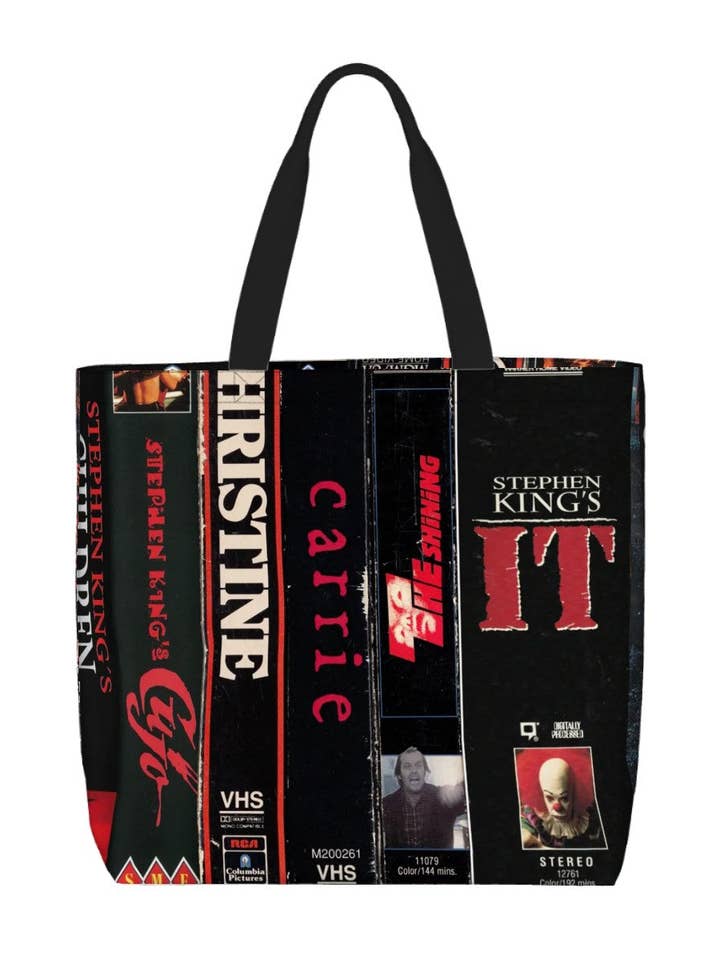 Saco de Praia Impresso / Saco de Mão XL - Romances de Stephen King por atacado de Witchwood Bags