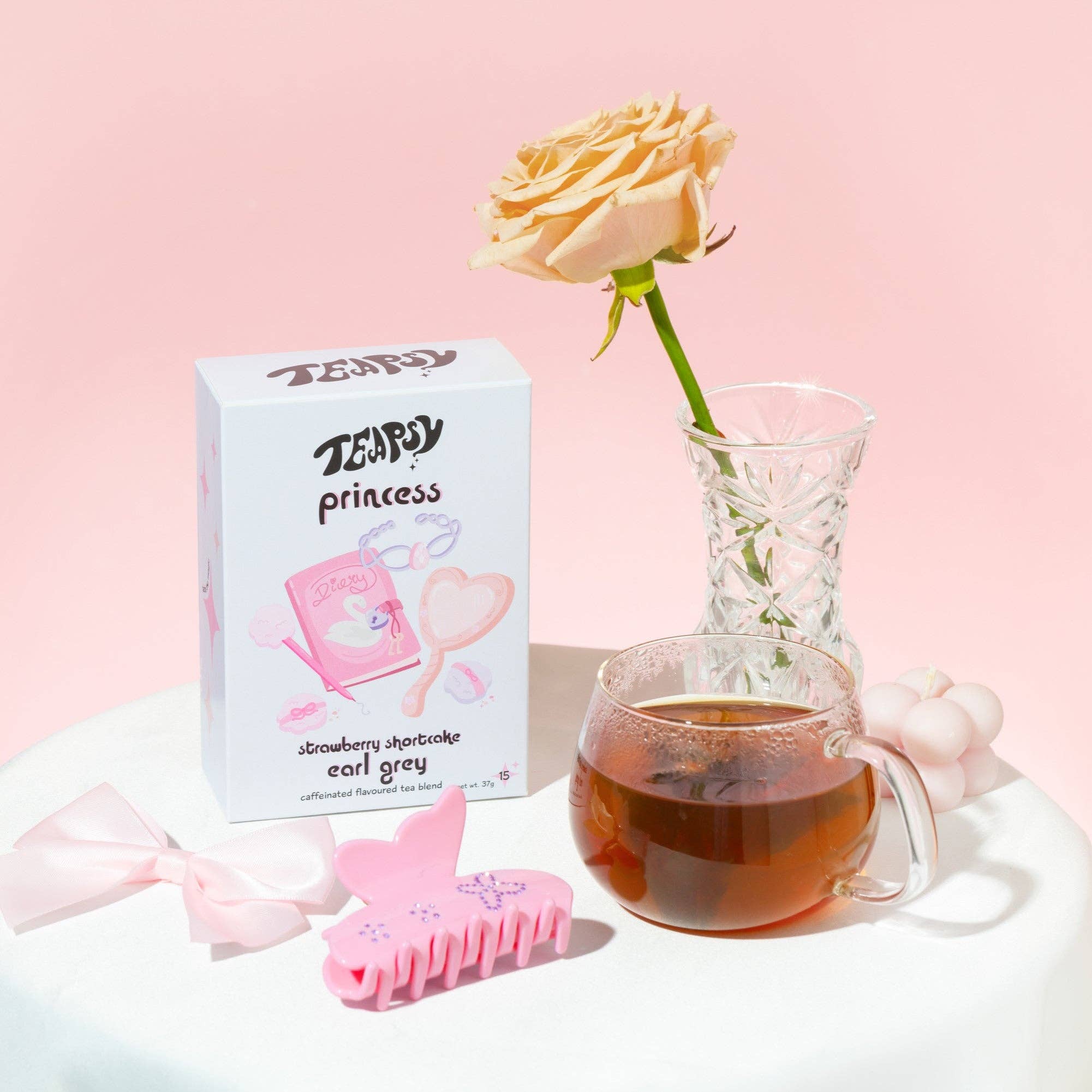 Teapsy – wholesale Tea bags – Strawberry Shortcake Earl Grey Tea - Princess4