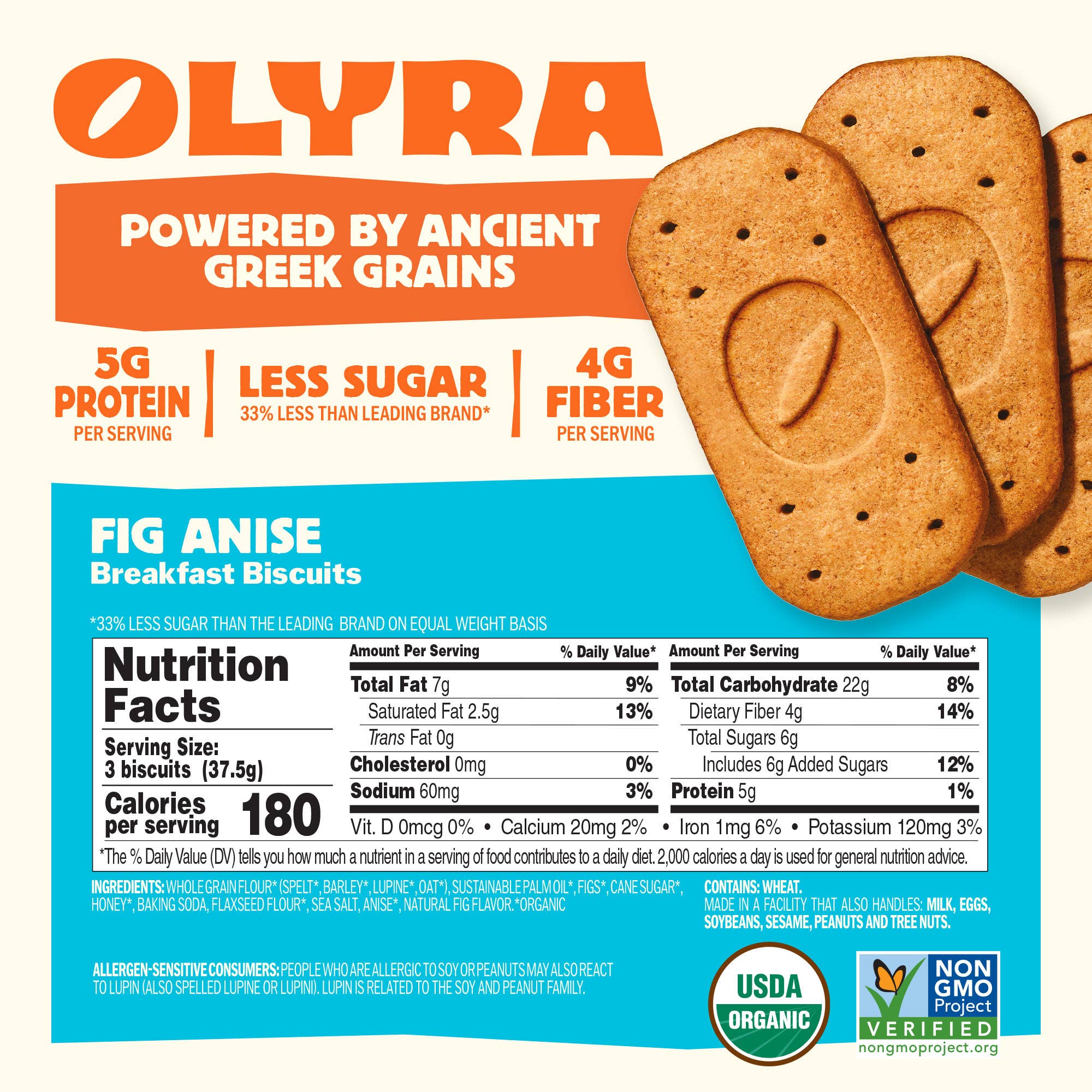 OLYRA - Wholesale Cookie - Fig Anise - Organic Breakfast Biscuits1