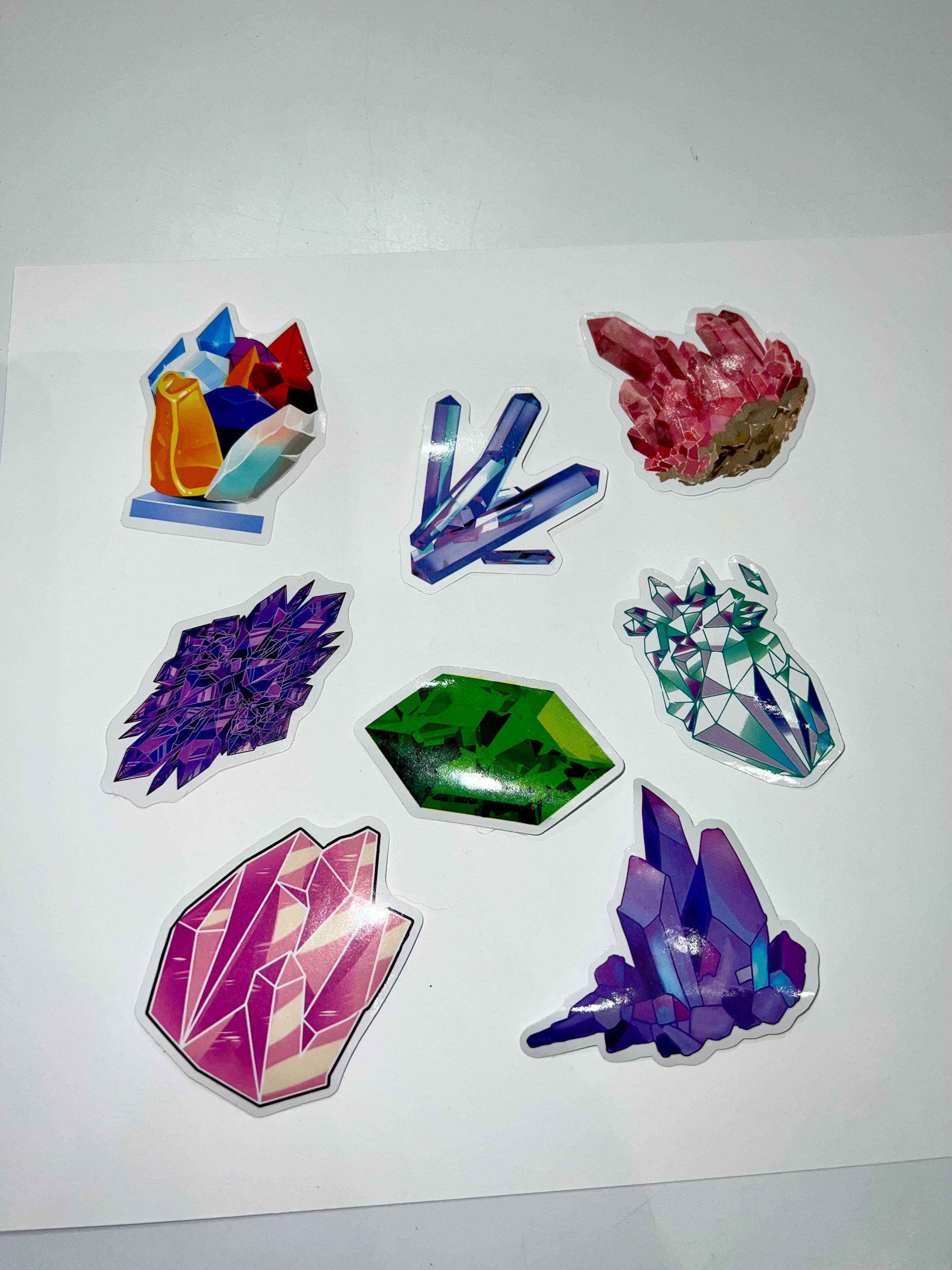 Oils and Auras - Wholesale Sticker - Crystal Sticker Pack 1