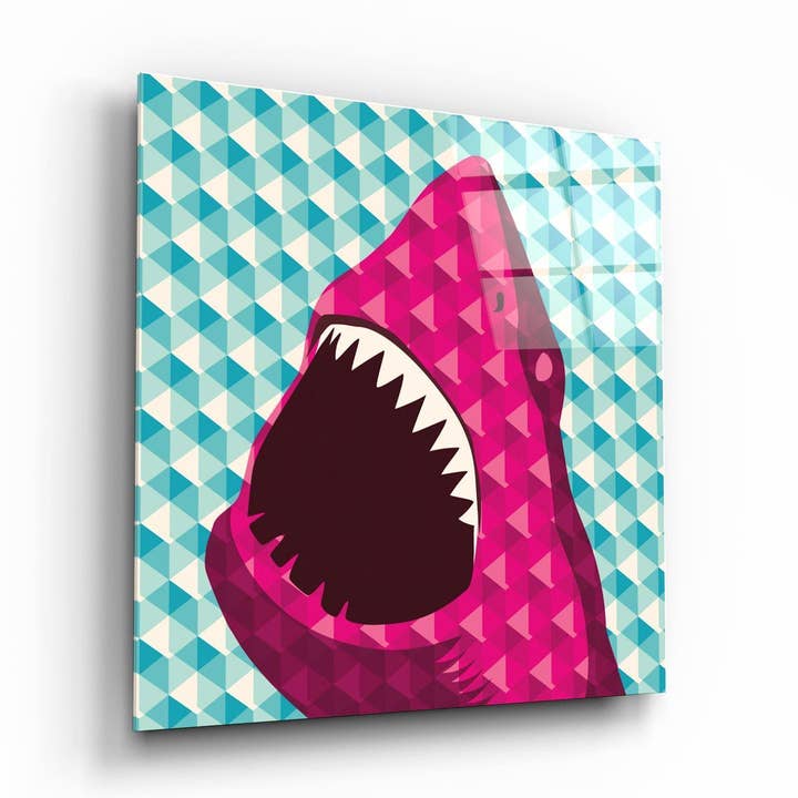 ・"Tubarão"・Arte em Vidro para Parede por atacado de Artdesigna KG