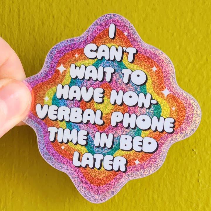 Luxe Trauma - Wholesale Sticker - Phone time sticker glitter rainbow hydroflask planner