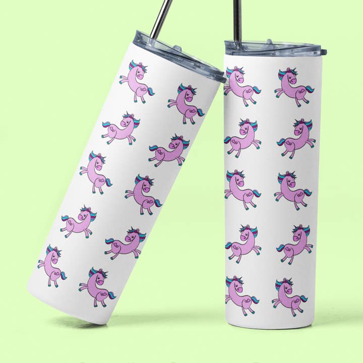 Unicorn Tumbler (Glow in the Dark) - Tall 20oz for wholesale by Black Cat Bazaar