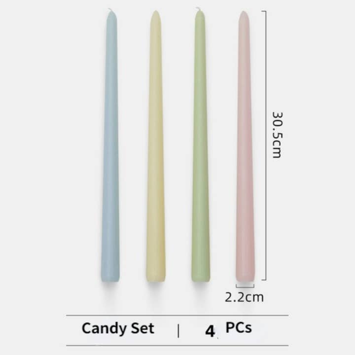 IVORE.GROUP (We cover All Import duty) – wholesale Tapered candle/candlestick – 4pcs Unscented Taper Candles Set11