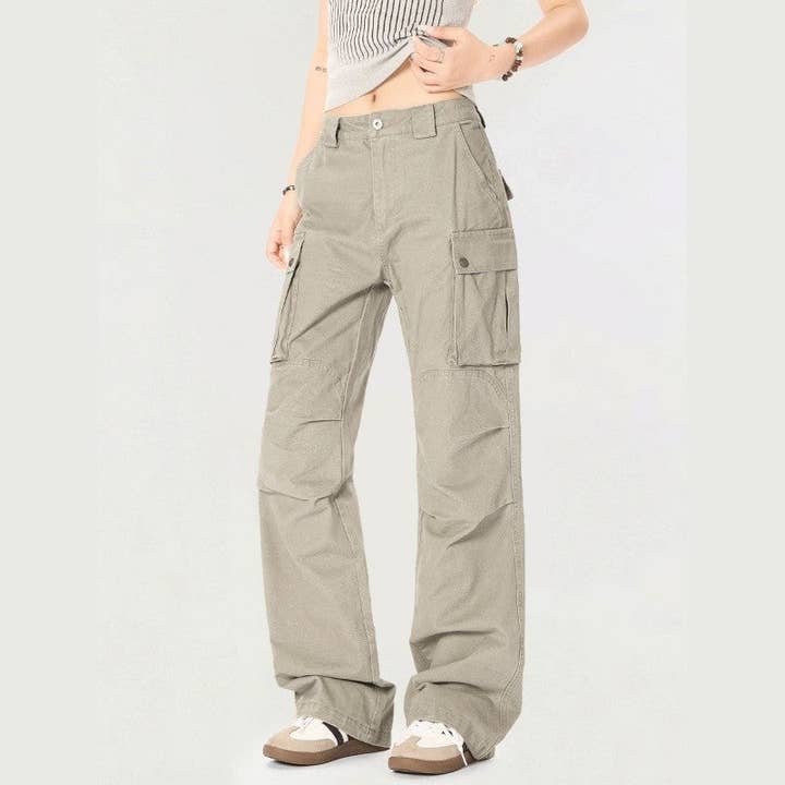 Sheer Trend - Wholesale Pants – Women's - Unisex Cotton Cargo Pants Durable Workwear Casual2