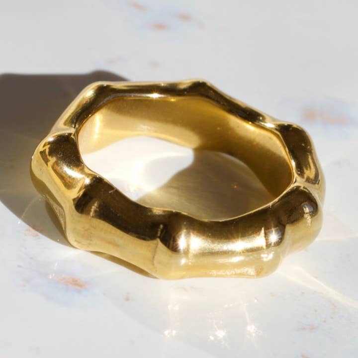 Bamboo Buckle Ring for wholesale by MeloMelo