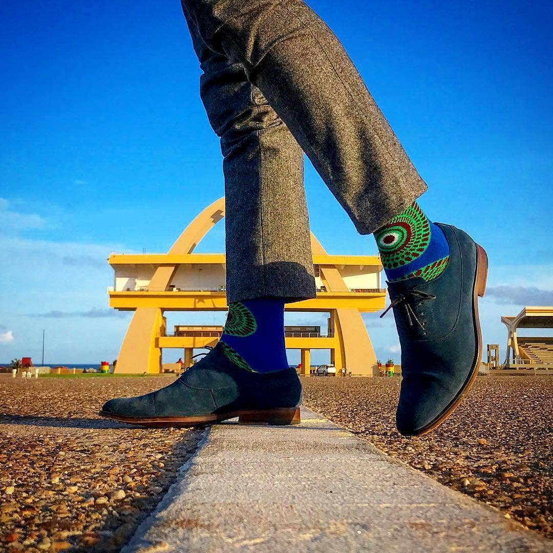 Afrisocks – wholesale Socks – Unisex – No Wahala Ankara Socks3