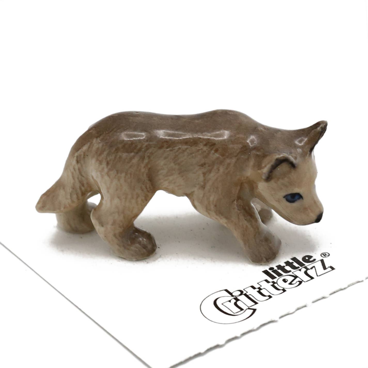 Little Critterz – Großhandel Dekofigur – Mohawk Wolf Cub Porzellan Miniatur0