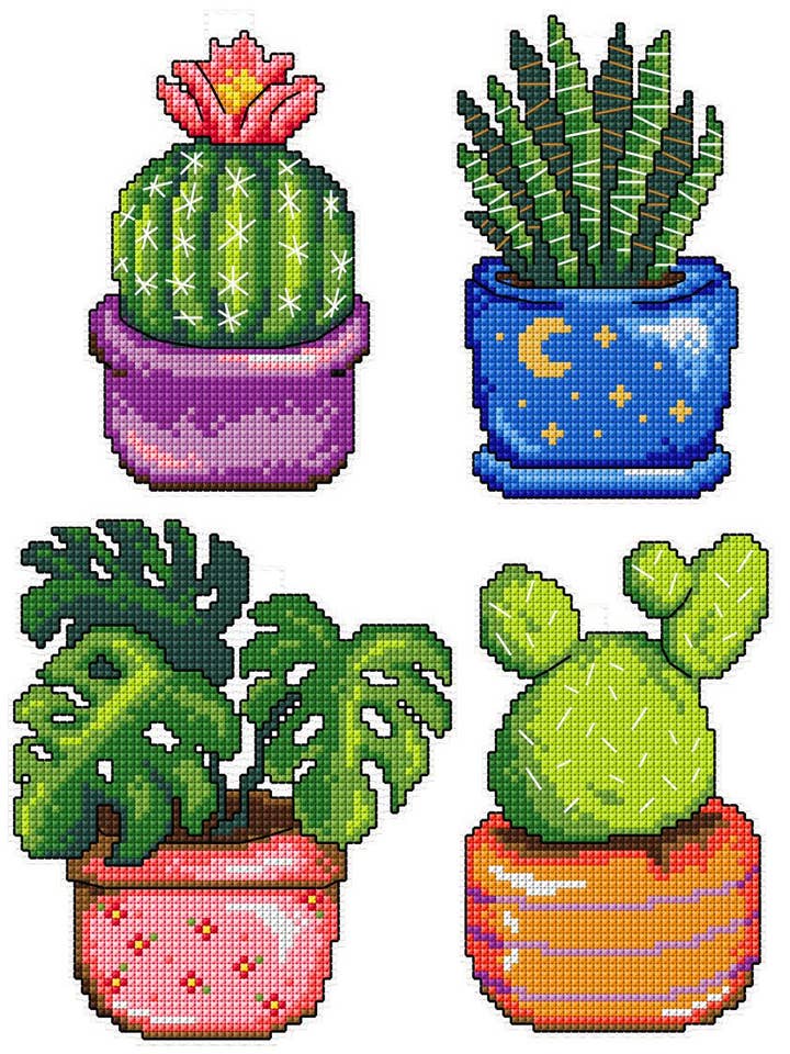 Cactus 108CS Counted Cross-Stitch Kit for wholesale by Wizardi