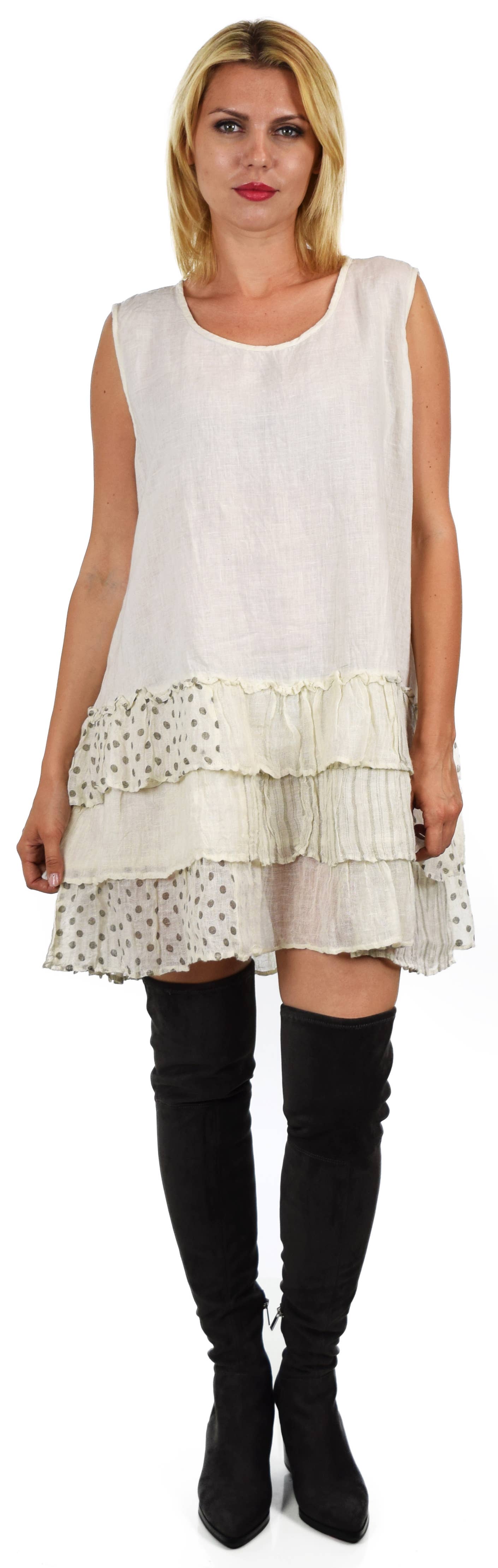 LINEN AND GAUZE - Wholesale Dress - Women's - 3214 2 PC. DRESS & JACKET SET2