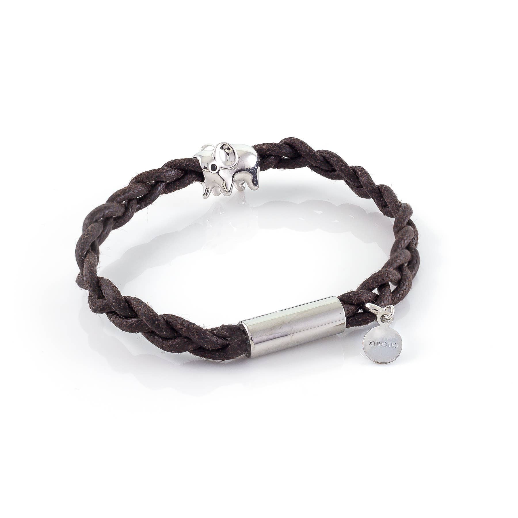 Xtinctio - Wholesale Charm/Dangle Bracelet - WAXED CORD ELEPHANT BRACELET1