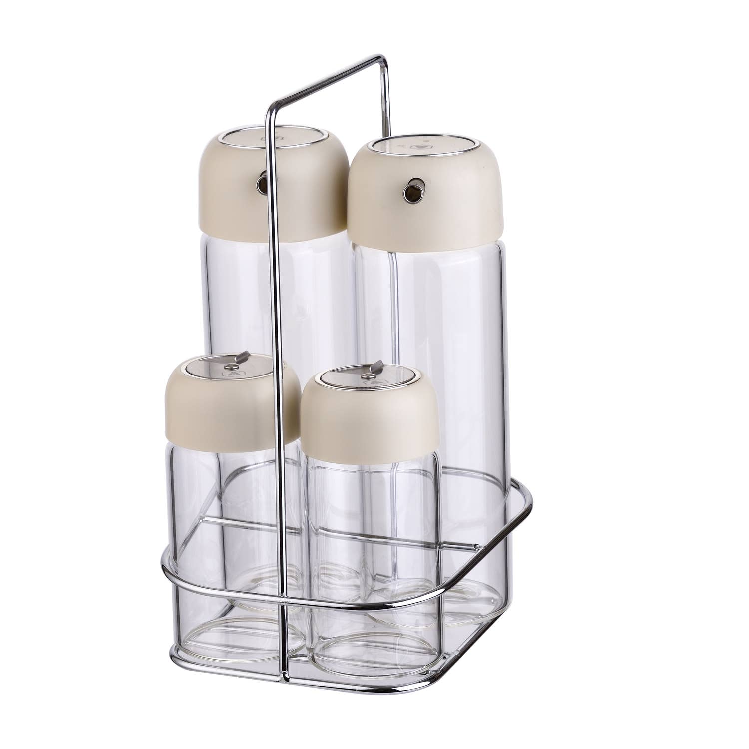 Laguiole - Wholesale Oil/Vinegar Dispenser - LAGUIOLE SET 4 PCS OIL AND VINEGAR SALT SHAKER PEPPER SHAKER ON STAND1