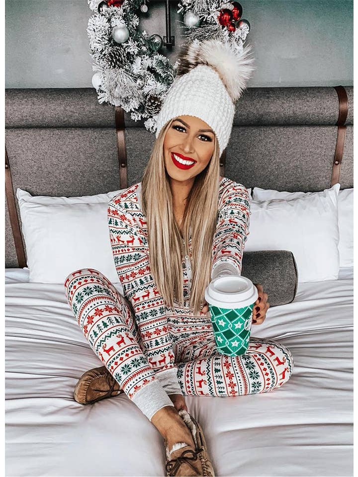 PatPat - Wholesale Sleepwear Set - Unisex - Family Matching Christmas Tree Long Sleeve Pajama Sets2