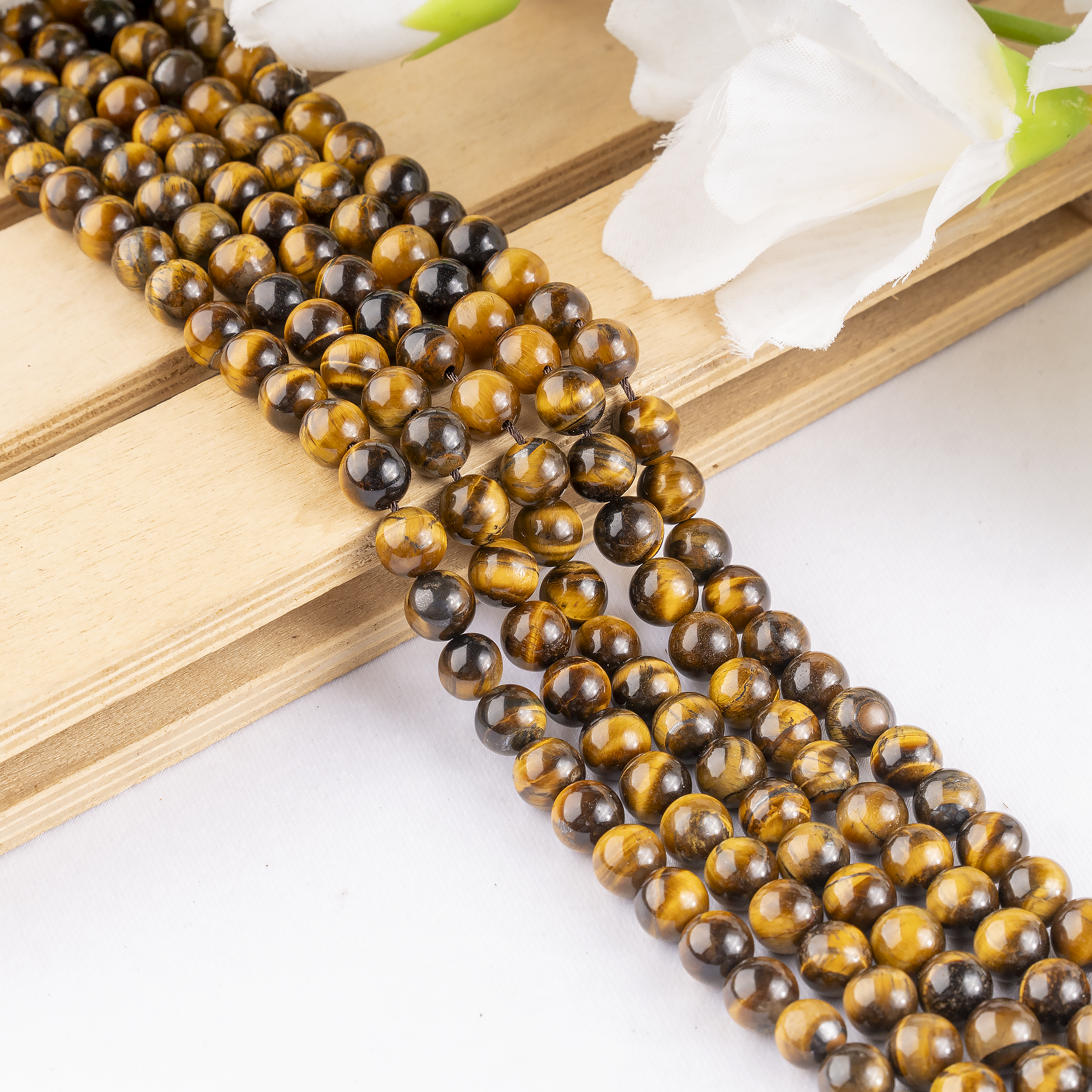 Soothing Crystals Beads - Vente Perle - Perles de Bijoux en Cristal | Œil de Tigre | Perles de Pierres Précieuses de Guérison8