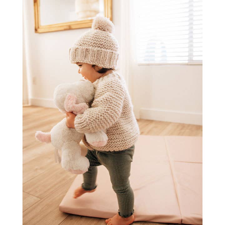 Huggalugs - Wholesale Cardigan - Baby - Natural Garter Stitch Cardigan Sweater Baby & Toddler6
