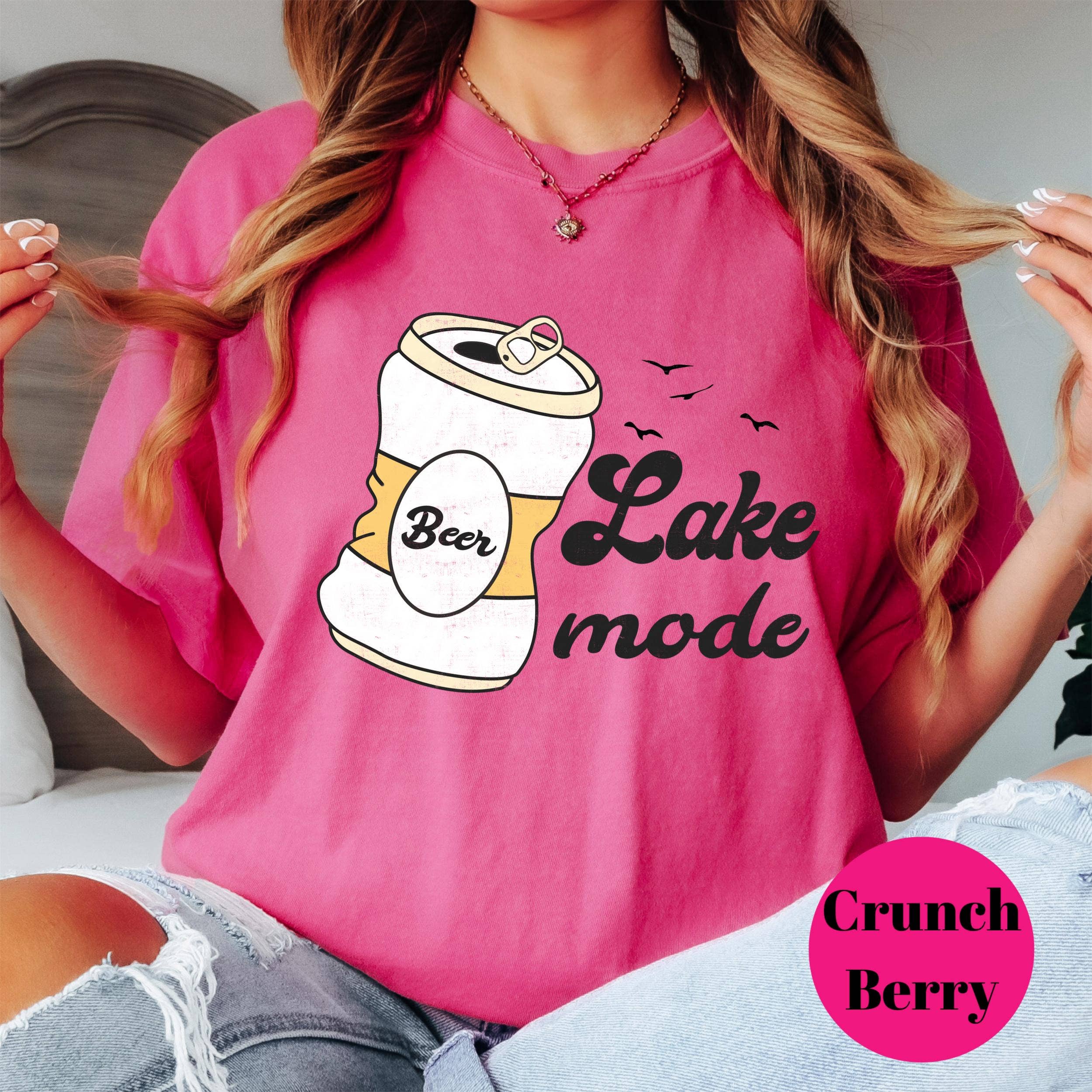 Epic Life  - Designed - Wholesale Screen Printed T-Shirt - Women's - Lake Mode Beer Shirt, Comfort Colors® Shirt, Summer Lake Life Tee, Chill Beer Graphic Shirt, Weekend Cabin Shirt, Funny Vacation Shirt4