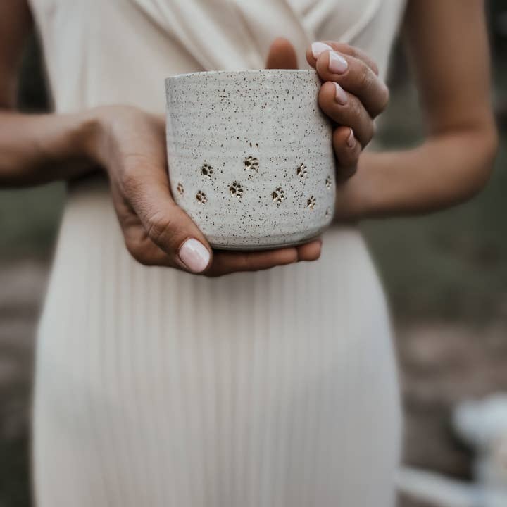 Wolf and Clay Pty Ltd - Wholesale Coffee mug - Paw Print Ceramic Mug3