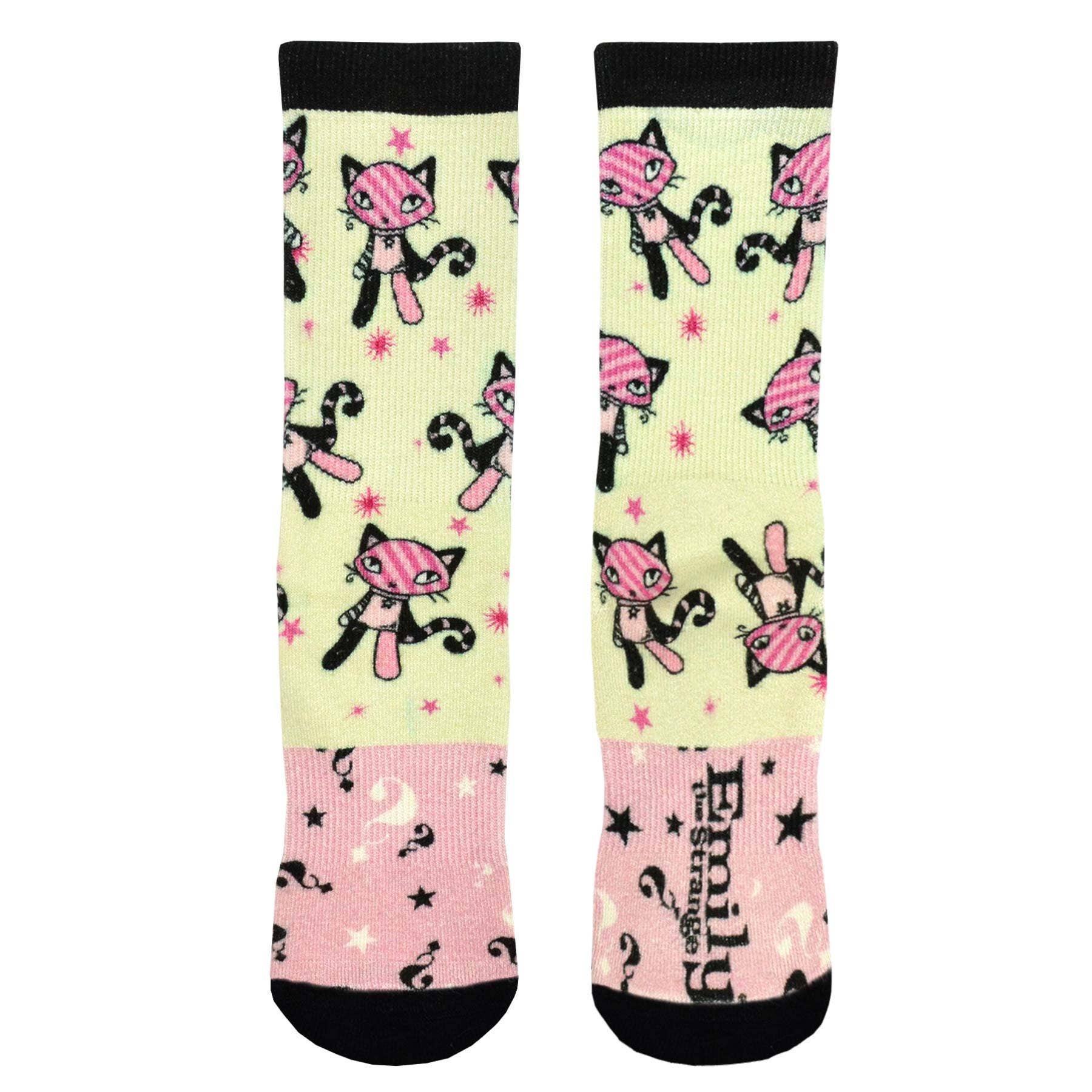 DoodleUS Inc - Wholesale Socks - Women's - Emily the Strange Women Character Printed half Cushion Socks21