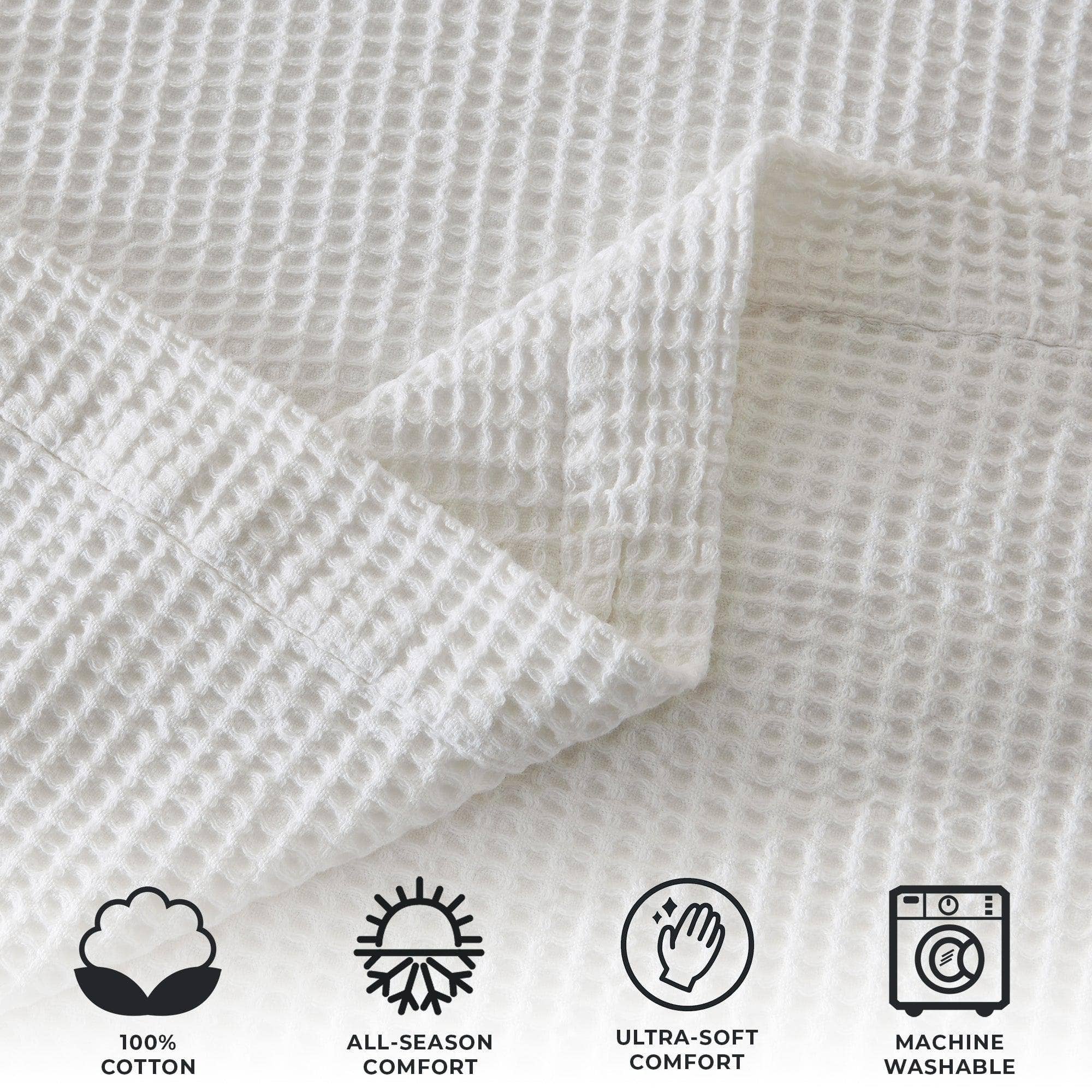 BH Collective - Wholesale Bedding Blanket - Bed Blanket - 100% Cotton Waffle Weave - Mikala Collection23