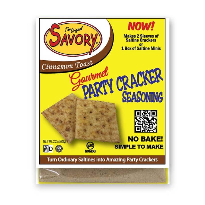 Savory Party Cracker Seasoning - Cinnamon Toast (25 count) for wholesale by Savory Fine Foods LLC