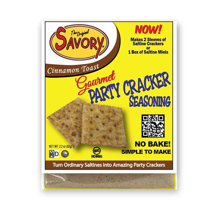 Savory Party Cracker Seasoning - Cinnamon Toast (25 count) for wholesale by Savory Fine Foods LLC