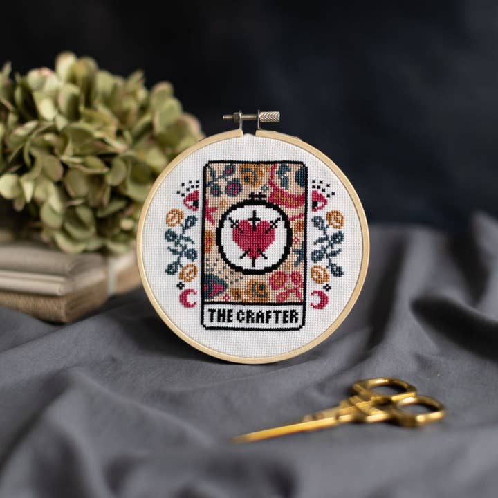 'The Crafter' Tarot Cross Stitch Kit for wholesale by Innocent Bones