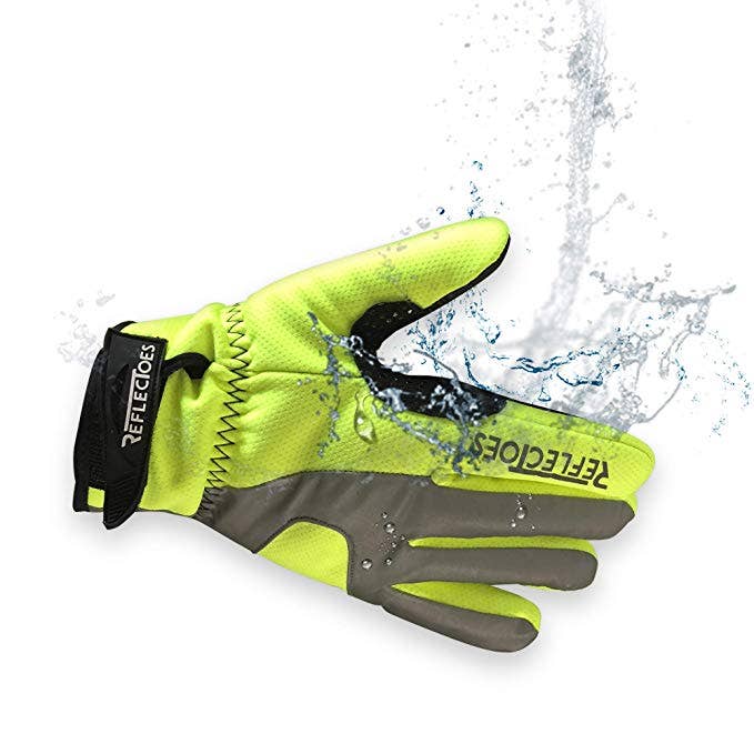 ReflecToes - Wholesale Gloves - Unisex - Reflective Fluorescent Cycling Gloves2