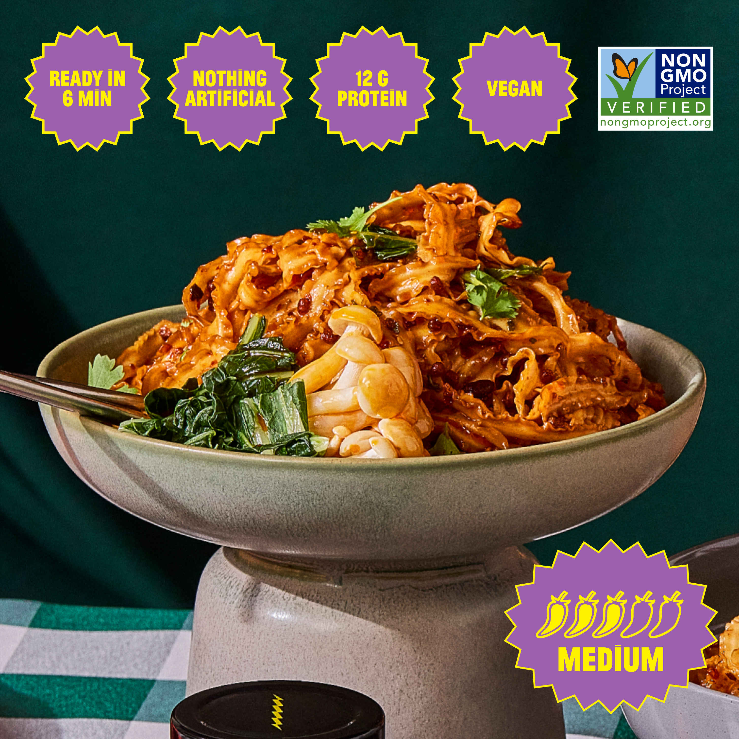 Fly By Jing - Wholesale Ramen - Sweet + Spicy Noodles (6-pack in Display Ready Case)4