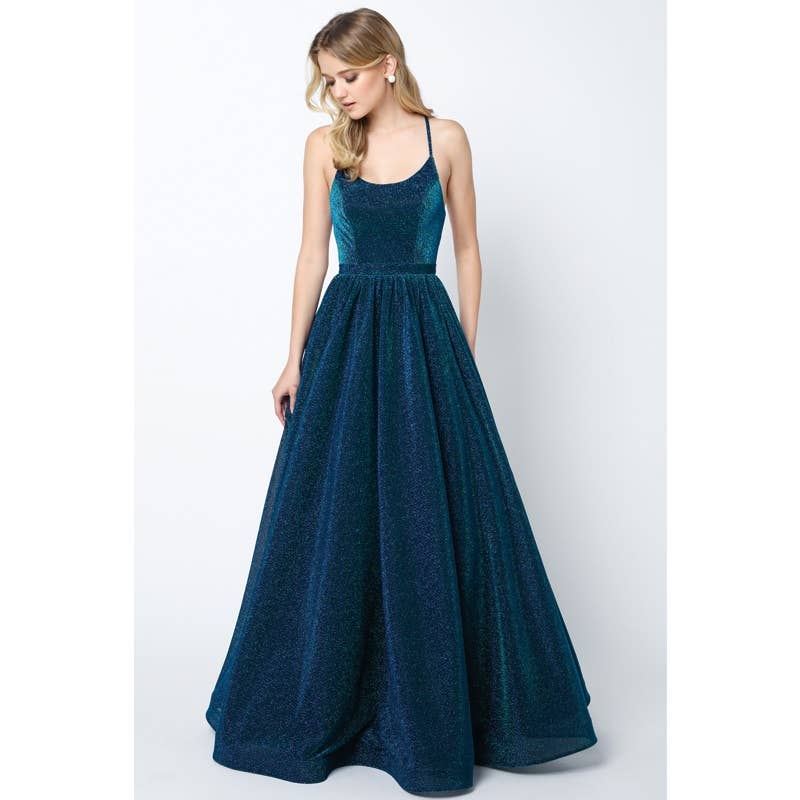 Juliet - Wholesale Gown - Women's - CRISS CROSS BACK BALL GOWN STYLE GLITTER PROM DRESS7