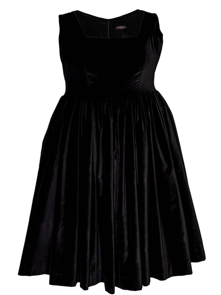 La Robe Viv - Velours Noir Luxe pour la vente par Nikki Marie