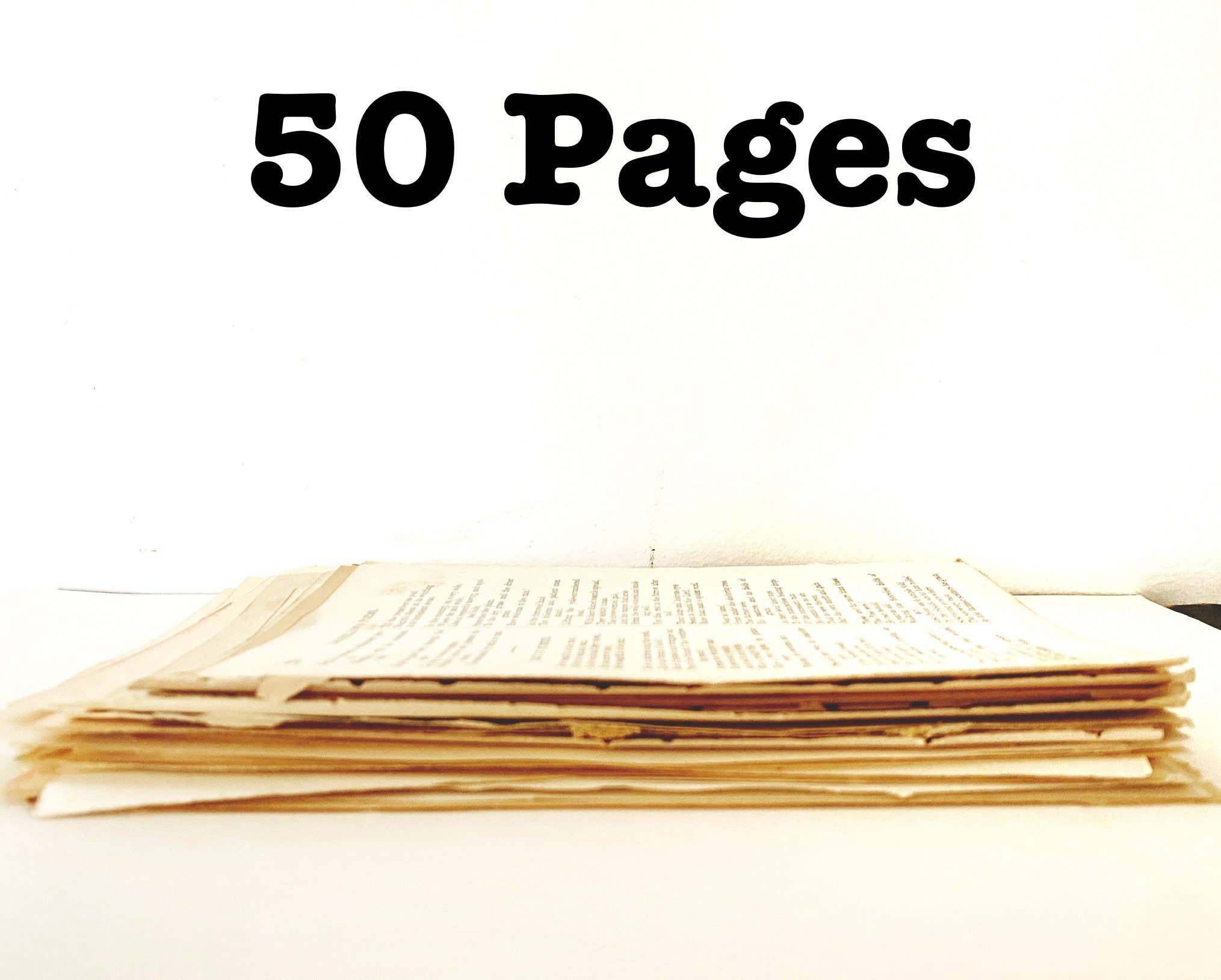 Moonbeam Mercantile - Wholesale Craft Supplies - Vintage Book Page Bundle 1900-1979, Junk Journaling Collage5