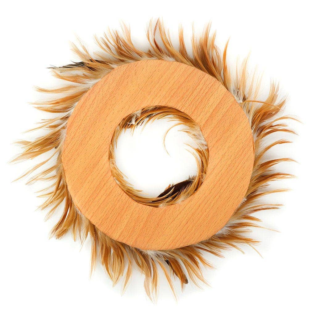Zucker Feather Products - Wholesale Wreath - Natural Hackle and Pheasant Feather Wreath2
