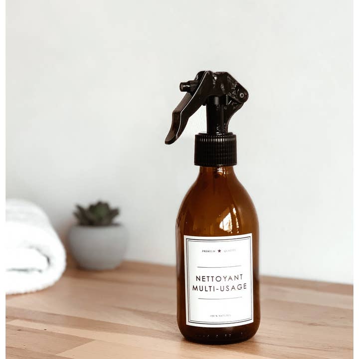 Les Flacons de l’Apothicaire – Frasco de spray por atacado – Frasco âmbar multiuso para limpeza