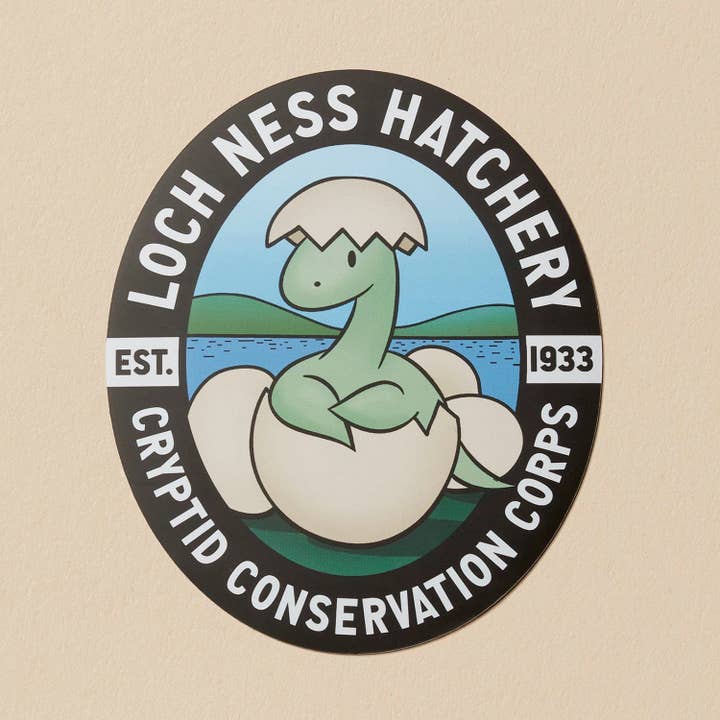 Loch Ness Hatchery Car Magnet for wholesale by Dissent Pins