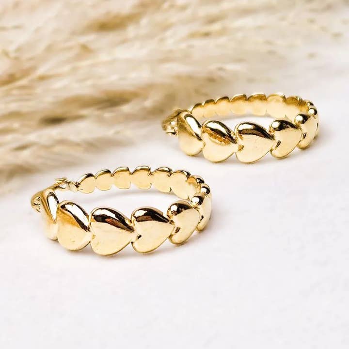 Stora hjärtan örhängen för wholesale av Ibiza Boutique