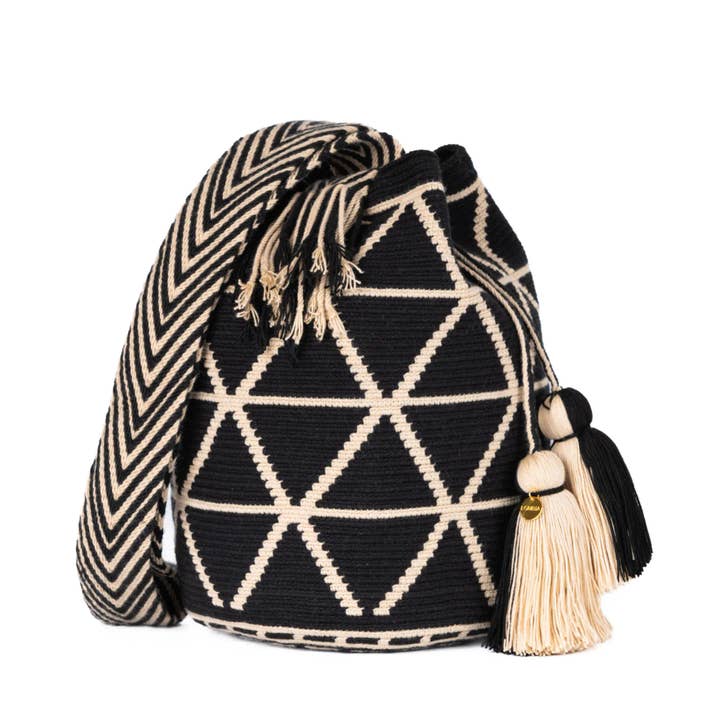 Grand Sac Wayuu Sombra pour la vente par Lombia + Co.