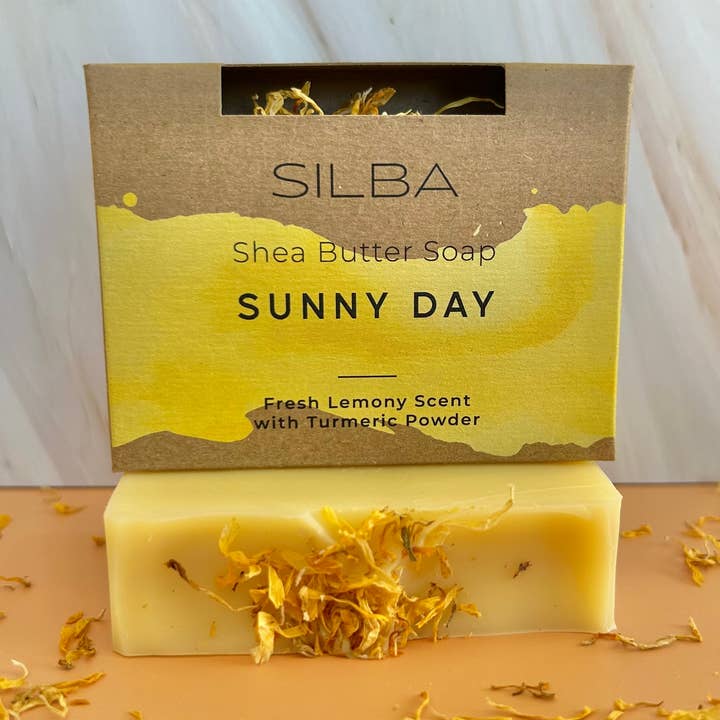 Sunny Day Soap - Detox, Turmeric, Palm Free, Vegan for wholesale by SILBA