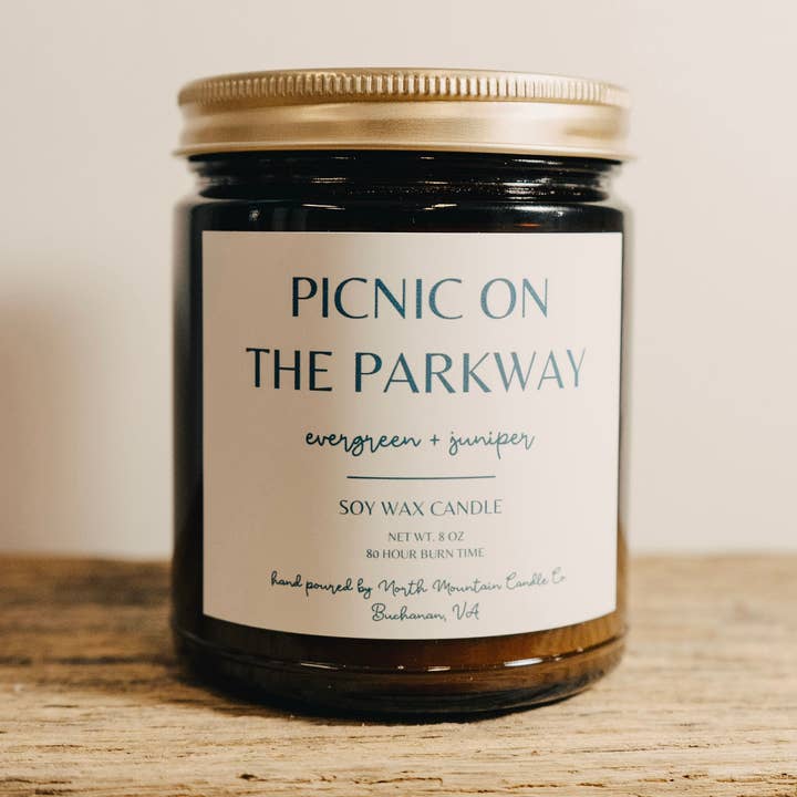 Picnic on the Parkway | 8 oz Candle for wholesale by North Mountain Candle Co.