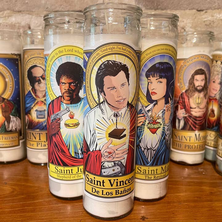 Saint Vincent de los Banos 🧻 Prayer Candle 🕯️ for wholesale by Cleaver And Blade