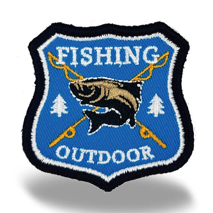 Emblema de Bordado para Pesca ao Ar Livre para Aplicar com Ferro por atacado de Northern Icons Creations INC