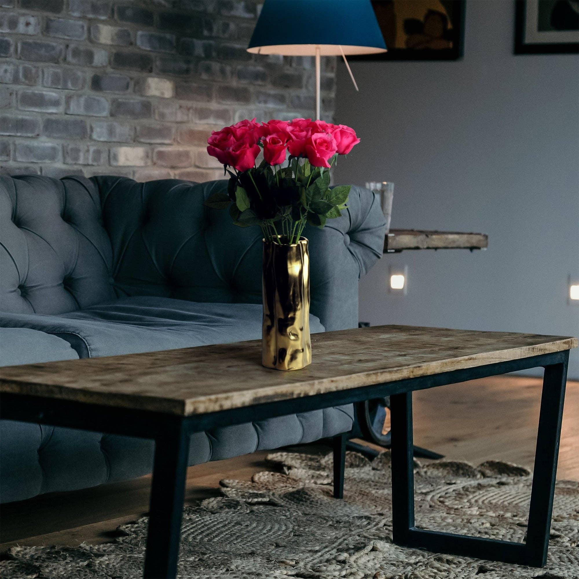 Grand Verde - Wholesale Artificial Flowers - Roses Real-Touch Artificial Flowers 22” Long Stems, 12pcs18