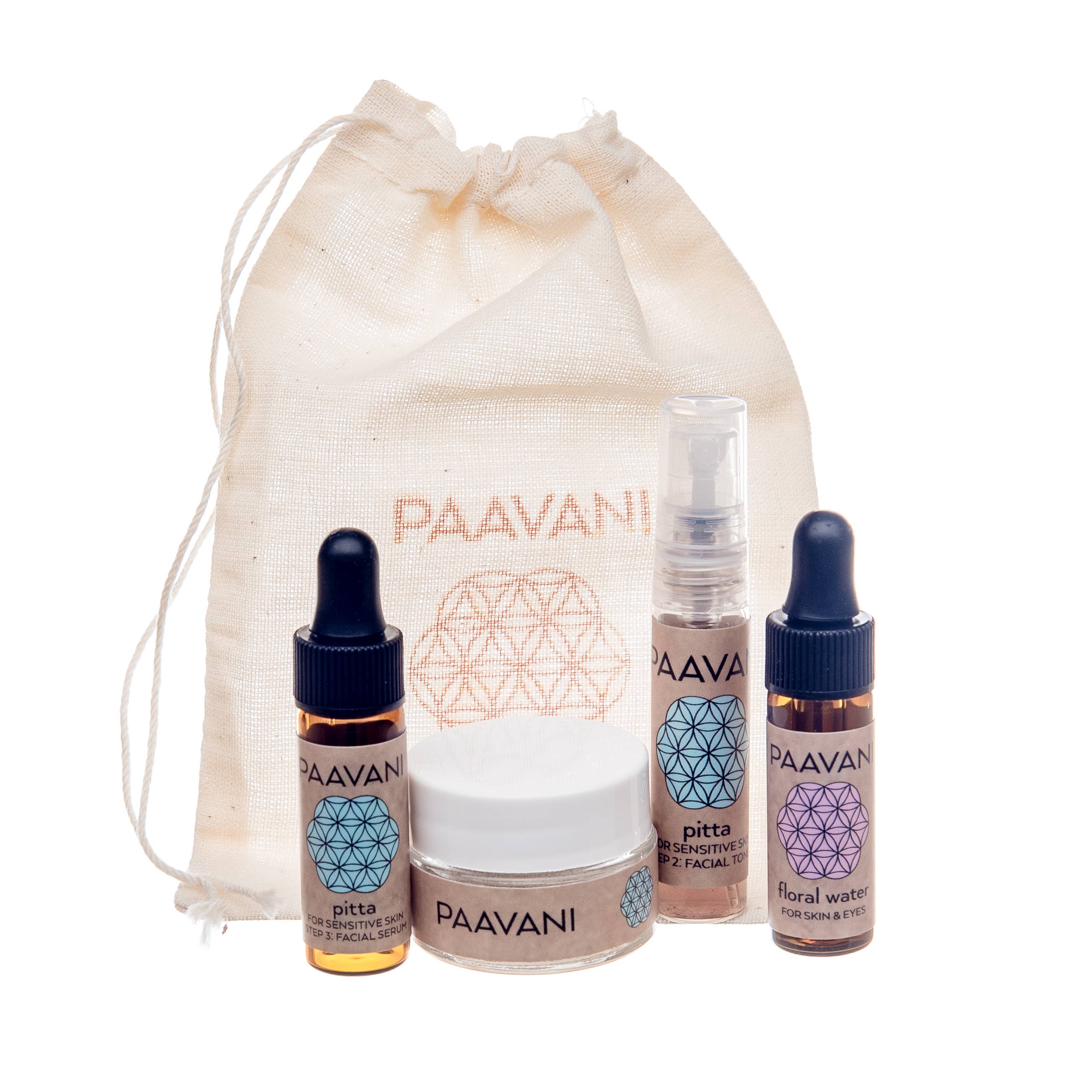 PAAVANI Ayurveda - Wholesale Facial Care Set/Kit - Pitta Skincare Ritual – Cooling Ayurvedic Routine3