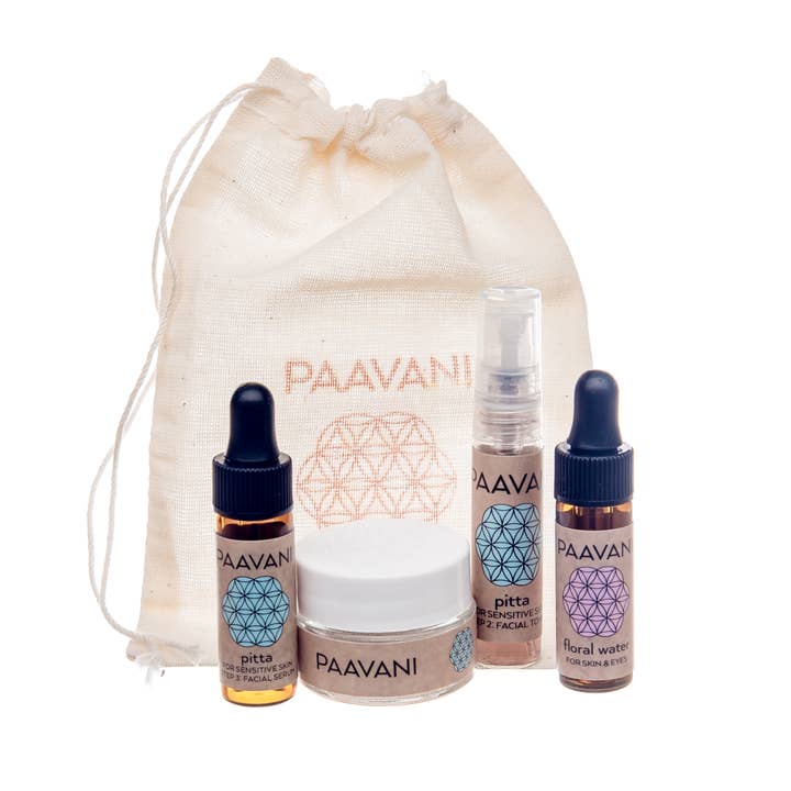 PAAVANI Ayurveda - Wholesale Facial Care Set/Kit - Pitta Skincare Ritual – Cooling Ayurvedic Routine3