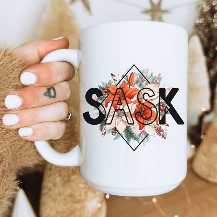 SPECIAL EDITION Sask Diamond Ceramic Mug | Christmas Mug for wholesale by DIYxe