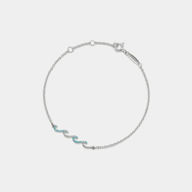 Perimade & Co. LLC - Wholesale Anklet - Ocean Wave Sea Beach Charm Anklet in 925 Sterling Silver1